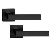 Ручки на розеті TUPAI Square Q2275 5SQ (4040-4049) чорний матовий